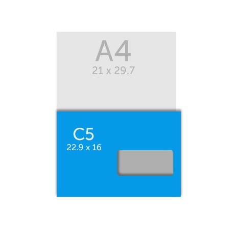 Enveloppes C5 - Format 16.2x22.9 cm